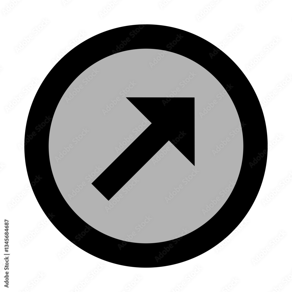 Right Up Arrow (in Circle)
Right Up Arrow (in Circle)