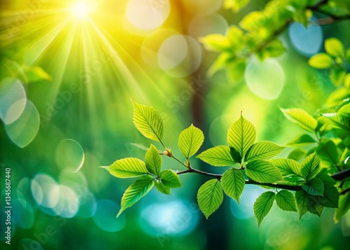 Wallpaper Mural Miniature Tree Leaves: Charming Tilt-Shift Photography of Green Foliage Torontodigital.ca