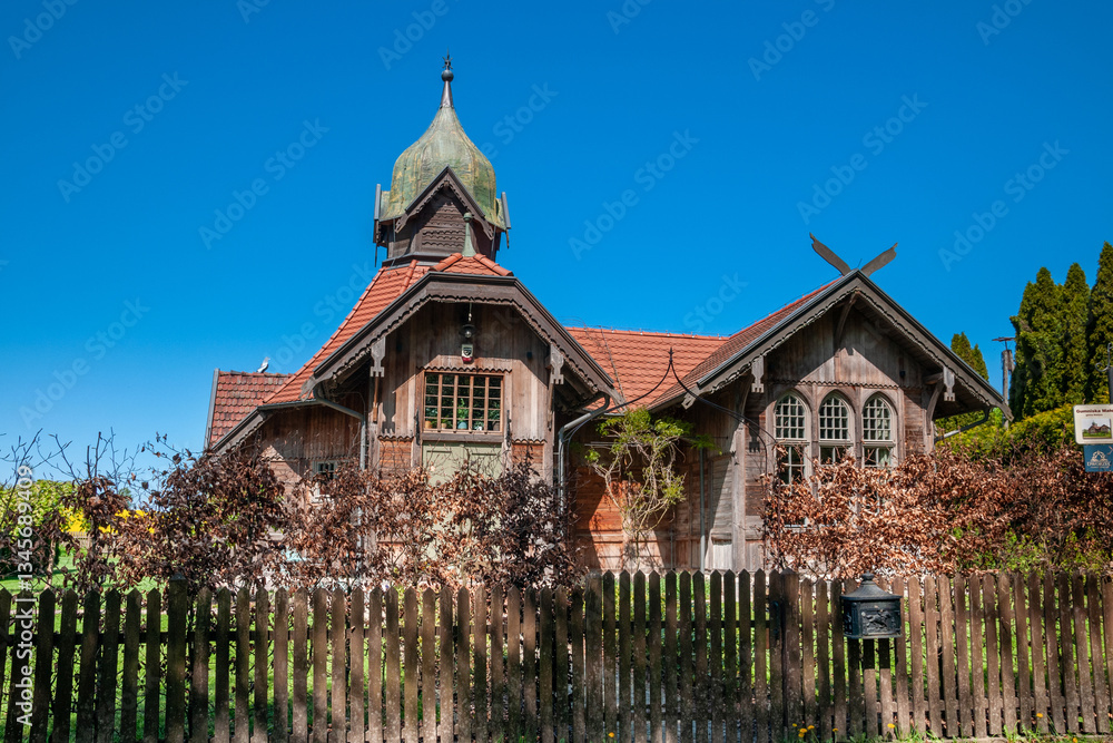 Kaiser Wilhelm Station in Gumniska Małe, Warmian-Masurian Voivodeship, Poland