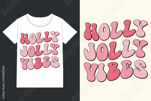 Holly jolly vibes pink Christmas,Retro Christmas eps,
Christmas eps file,Retro 
Christmas eps, Retro Christmas Clipart, Merry Christmas
