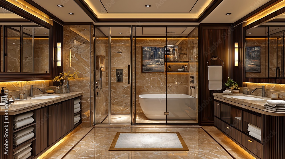Naklejka premium Luxury Bathroom Interior Design