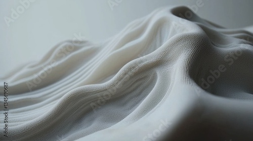 Soft-focus abstract white background with modern lighting and fluid motion effects.