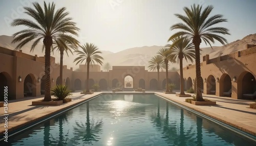 Wallpaper Mural Moroccan Desert Oasis Midday Torontodigital.ca