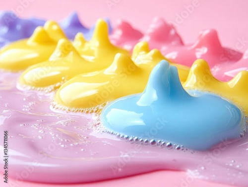 Wallpaper Mural Pastel colored creams swirls beauty product shot Torontodigital.ca