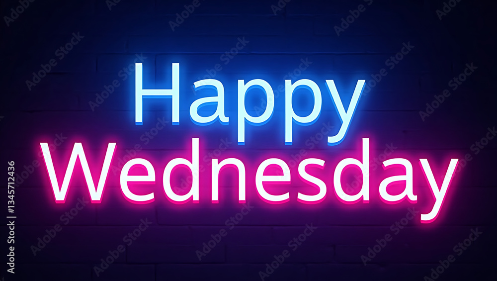 Happy Wednesday Neon Design Happy Wednesday Neon Design