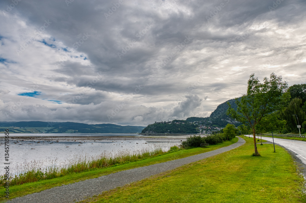 Buvika is a village in Skaun Municipality, Trøndelag County, Norway. It is located at the end of the Gaulosen, an arm of the Trondheimsfjord.
