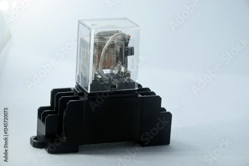 Canvas Print ona phase contactor relay used to control alternating current.