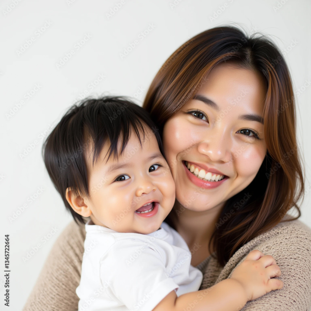 Smiling Mother Hugging & Having Fun with Daughter | Family & Motherhood | Isolated on White Background
Smiling Mother Hugging & Having Fun with Daughter | Family & Motherhood | Isolated on White Background
