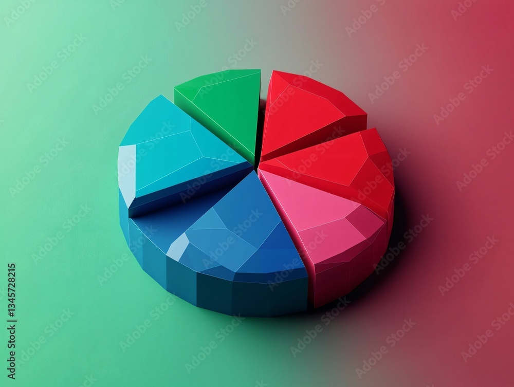 Obraz premium 3D Pie Chart