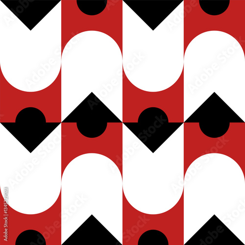 Abstract geometric seamless...