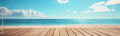 Beachfront Wooden Deck