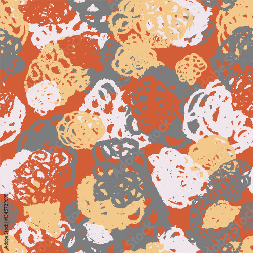 Camo scribble texture. Red ...