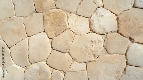 Beige Stone Wall Texture Background