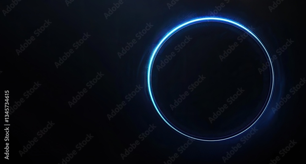 Obraz premium Circular Neon Glow