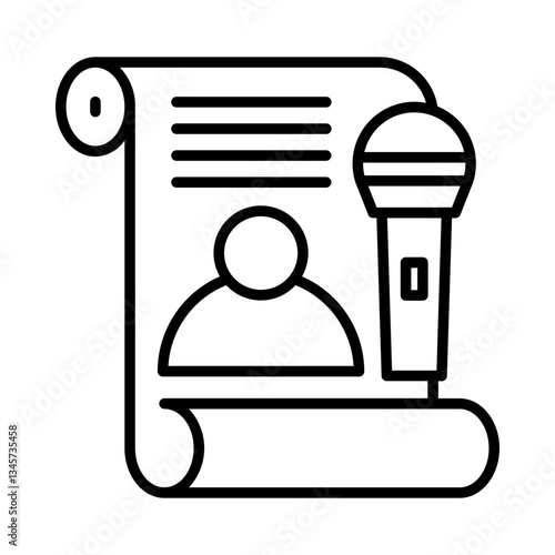 Journalist Icon