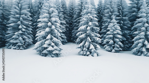 Winter Wonderland Snowy Forest Scene (3)