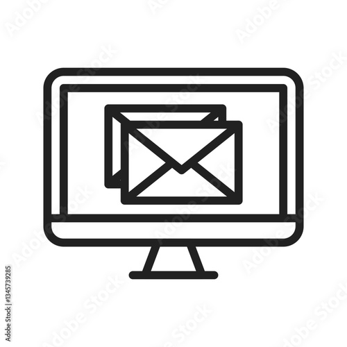Inbox icon vector image. Suitable for mobile apps, web apps and print media.