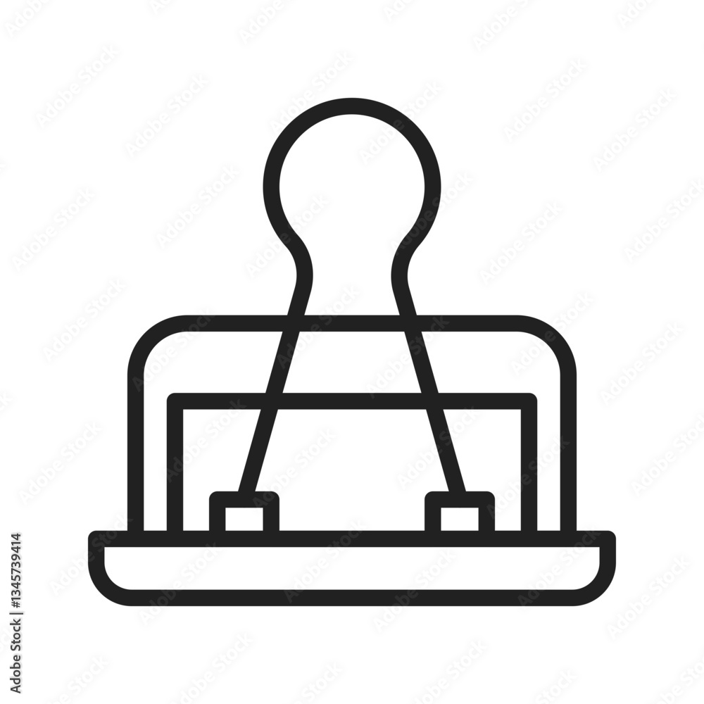 Paperclip icon vector image. Suitable for mobile apps, web apps and print media. Paperclip icon vector image. Suitable for mobile apps, web apps and print media.