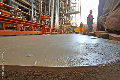 Industrial Plant Floor Concrete Pour.