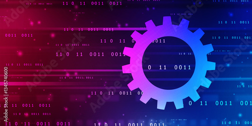 Process management, optimization operation, fix strategy industry, transmission gears wheel, software update status, Cog Gear Wheel with social media icons on the technology abstract background
