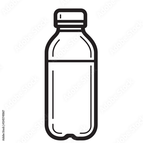 Plastic water bottle graphic
