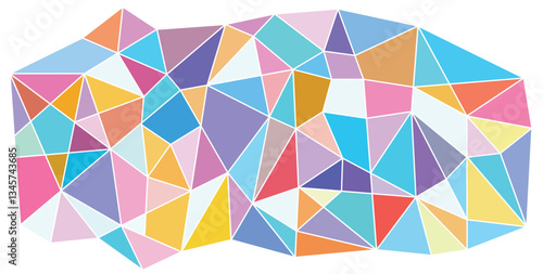 Colourful low poly gradient...