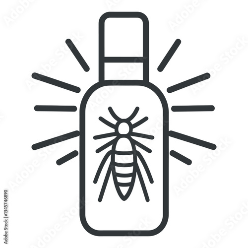 Insect Spray Bottle Illustration