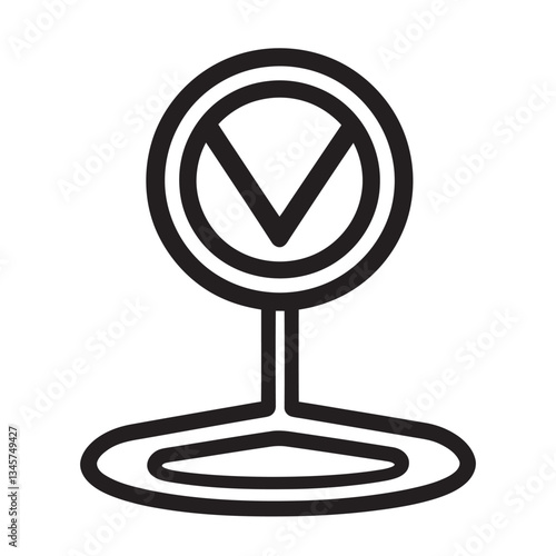 Circular signpost graphic