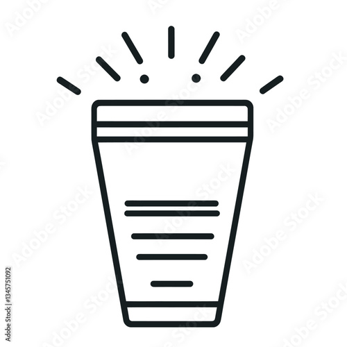 Product Jar with Radiant Effect