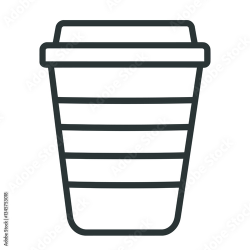 Disposable coffee cup illustration