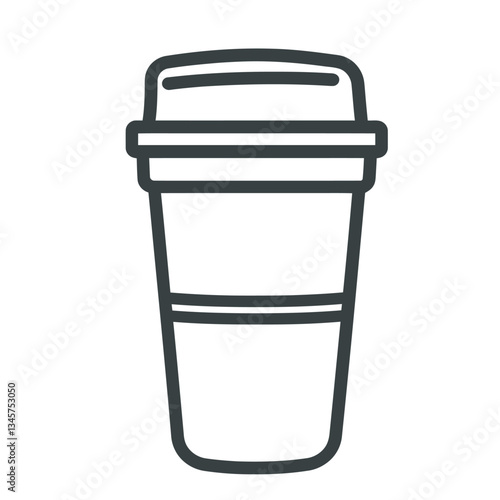 Simple coffee cup illustration