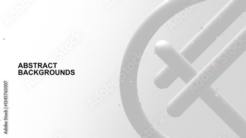 Simple modern white grey abstract background