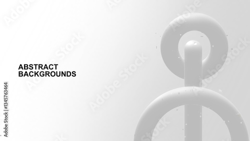 Simple modern white grey abstract background