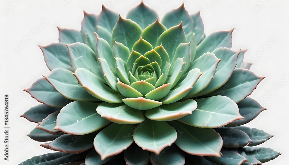Fototapeta premium Stunning Echeveria Succulent: A Close-Up of Nature's Art