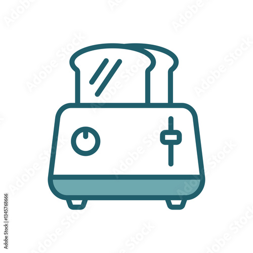 toaster icon vector design temp\late simple and clean