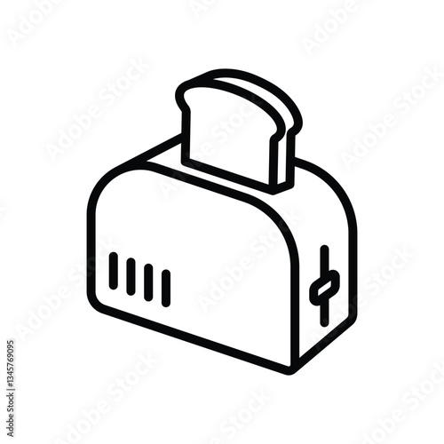 toaster icon vector design temp\late simple and clean