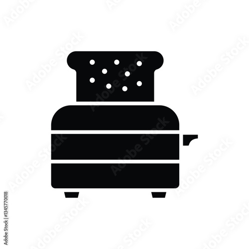 toaster icon vector design temp\late simple and clean