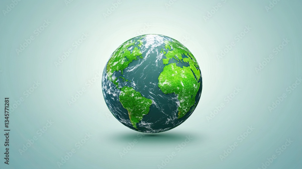 A green Earth icon for web and mobile apps. A green Earth icon for web and mobile apps.