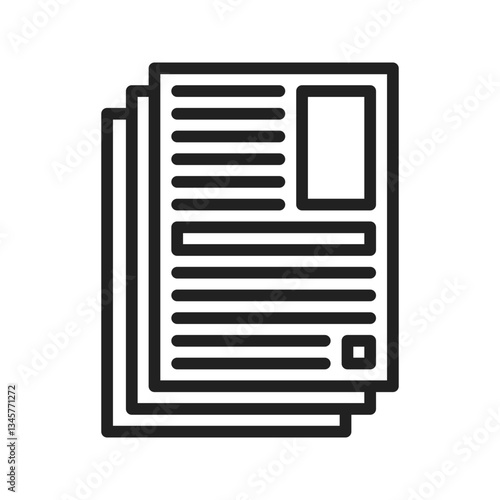 Article icon vector image. Suitable for mobile apps, web apps and print media.