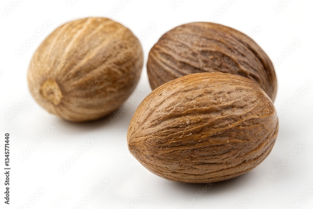 nutmeg isolated on white background nutmeg isolated on white background