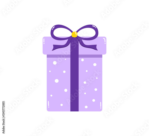 Gift Box Vector Illustration. Surprise Gift Box Illustration. Flat Style Vector.