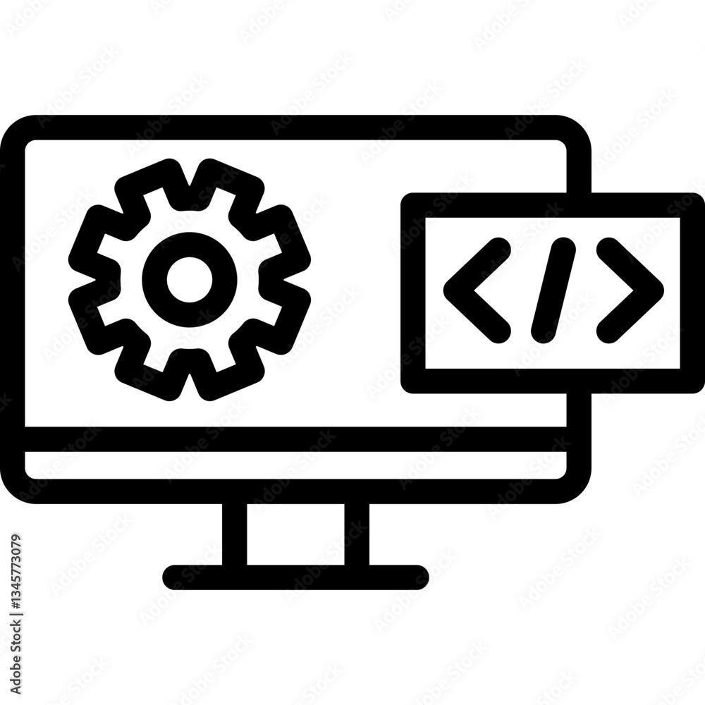 App Development Line Icon App Development Line Icon
