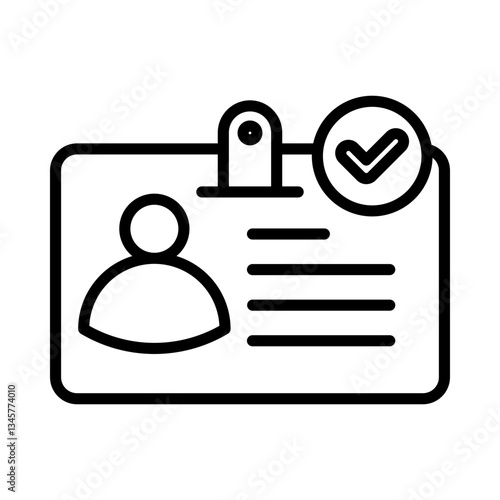 Identification Check Icon