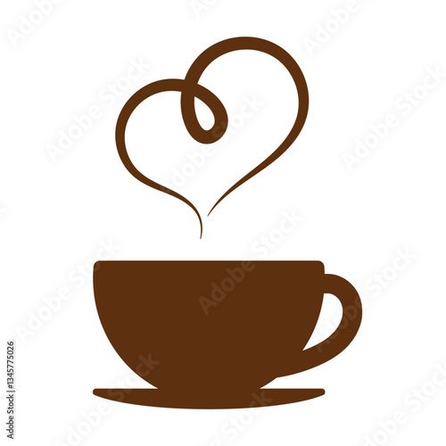 シンプルなコーヒーカップのイラスト