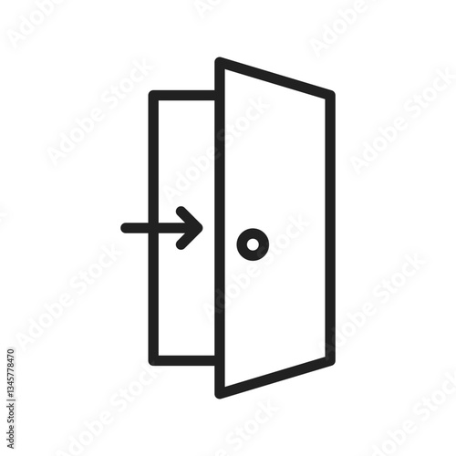 Entry icon vector image. Suitable for mobile apps, web apps and print media.