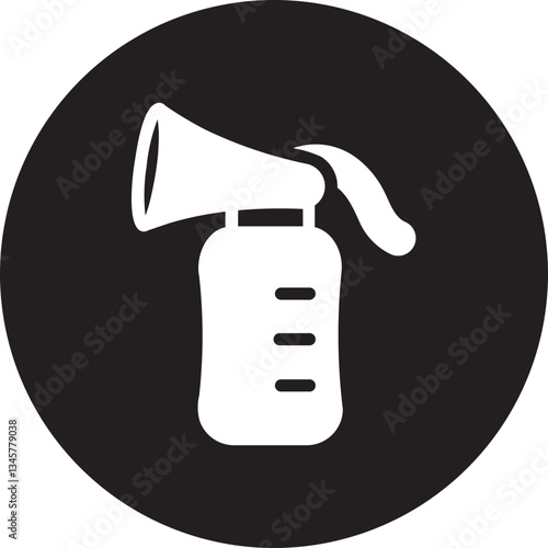 breast pump glyph icon