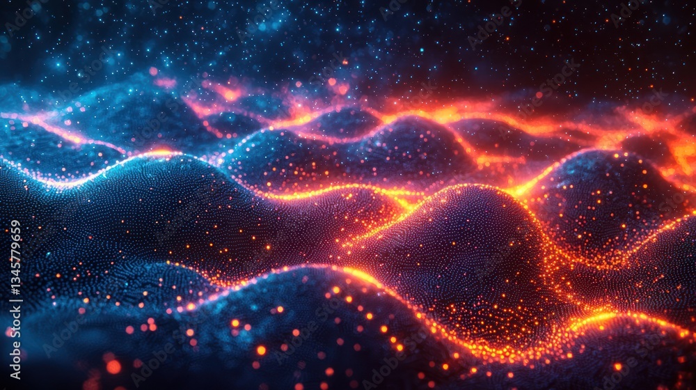Abstract glowing waves Abstract glowing waves