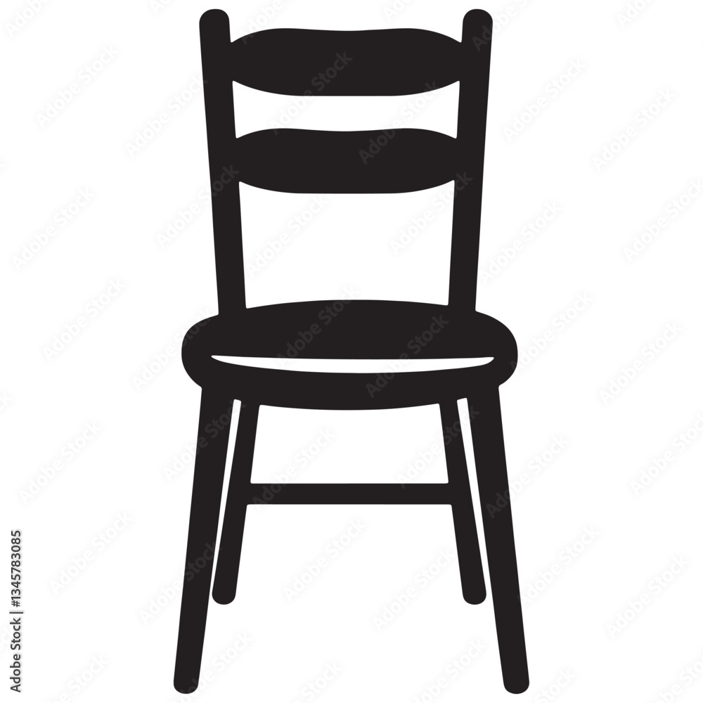 Silhouette Chair Icon Minimalist Furniture Symbol, Modern Chair Icon Sleek Silhouette Graphic. Silhouette Chair Icon Minimalist Furniture Symbol, Modern Chair Icon Sleek Silhouette Graphic.