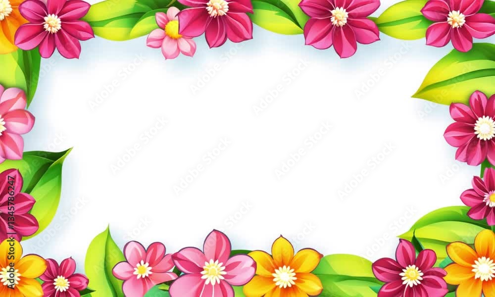frame of flowers frame of flowers