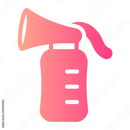 breast pump gradient icon